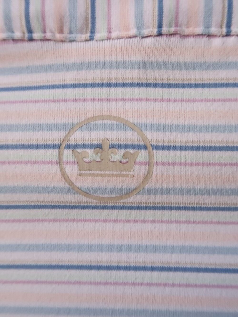 Peter Millar Crown Crafted OC Pastel Striped Stretch Polo (XL) ⛳️ OMG!